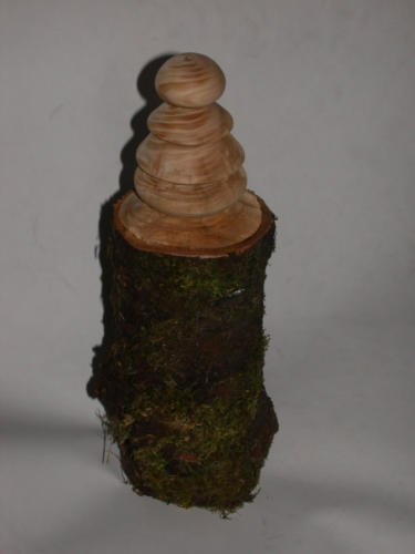 Turned Finial for Yard Art